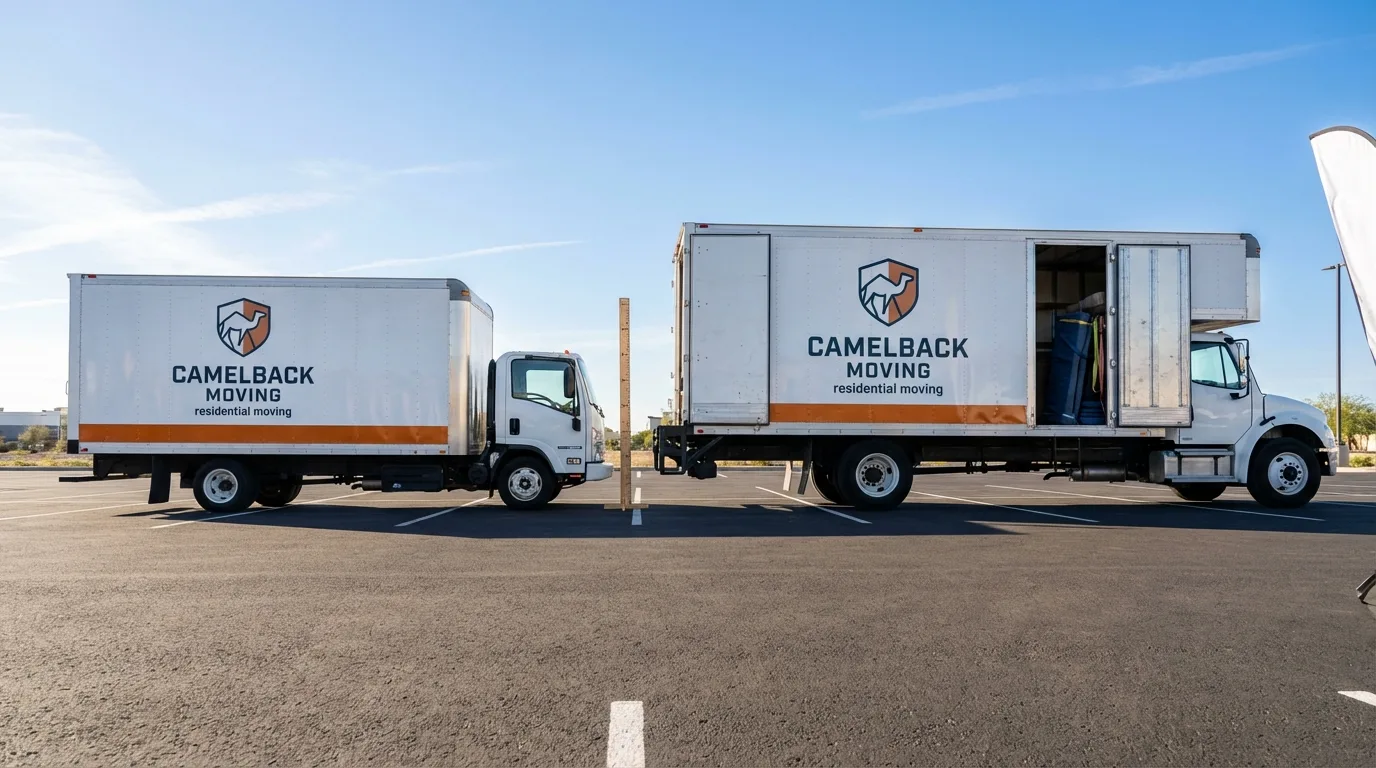 Moving truck size capacity guide in East Jordan